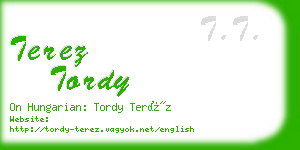 terez tordy business card